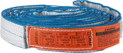 Lift-All - 8' Long x 2" Wide, 12,400 Lb Vertical Capacity, 2 Ply, Nylon Web Sling - 9,900 Lb Choker Capacity - USA Tool & Supply