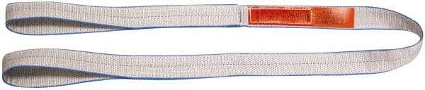 Lift-All - 5' Long x 6" Wide, 9,600 Lb Vertical Capacity, 1 Ply, Polyester Web Sling - 7,700 Lb Choker Capacity - USA Tool & Supply
