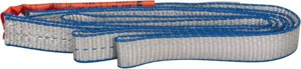 Lift-All - 6' Long x 1" Wide, 1,600 Lb Vertical Capacity, 1 Ply, Polyester Web Sling - 1,250 Lb Choker Capacity - USA Tool & Supply