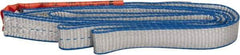 Lift-All - 6' Long x 1" Wide, 1,600 Lb Vertical Capacity, 1 Ply, Polyester Web Sling - 1,250 Lb Choker Capacity - USA Tool & Supply