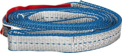 Lift-All - 10' Long x 1" Wide, 1,600 Lb Vertical Capacity, 1 Ply, Polyester Web Sling - 1,250 Lb Choker Capacity - USA Tool & Supply