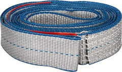 Lift-All - 8' Long x 2" Wide, 3,200 Lb Vertical Capacity, 1 Ply, Polyester Web Sling - 2,500 Lb Choker Capacity - USA Tool & Supply