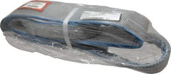 Lift-All - 5' Long x 3" Wide, 8,600 Lb Vertical Capacity, 2 Ply, Polyester Web Sling - 6,900 Lb Choker Capacity - USA Tool & Supply