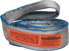 Lift-All - 8' Long x 3" Wide, 8,600 Lb Vertical Capacity, 2 Ply, Polyester Web Sling - 6,900 Lb Choker Capacity - USA Tool & Supply