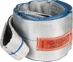 Lift-All - 6' Long x 6" Wide, 16,300 Lb Vertical Capacity, 2 Ply, Polyester Web Sling - 13,000 Lb Choker Capacity - USA Tool & Supply