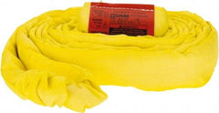 Lift-All - 10' Long x 1-3/4" Wide, Polyester Web Sling - 6,700 Lb Choker Capacity, 1-1/8" Diam Chain, Yellow - USA Tool & Supply