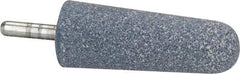 Tru-Maxx - 1" Head Diam x 2-3/4" Thickness, A3, Tree End, Aluminum Oxide Mounted Point - Blue, Medium Grade, 60 Grit, 15,530 RPM - USA Tool & Supply