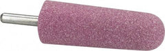 Tru-Maxx - 1" Head Diam x 2-3/4" Thickness, A3, Tree End, Aluminum Oxide Mounted Point - Pink, Medium Grade, 60 Grit, 15,530 RPM - USA Tool & Supply