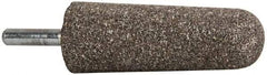 Tru-Maxx - 1" Head Diam x 2-3/4" Thickness, A3, Tree End, Aluminum Oxide Mounted Point - Medium Grade, 60 Grit, 15,530 RPM - USA Tool & Supply