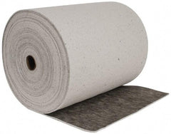 Brady SPC Sorbents - 53 Gal Capacity per Package, Universal Roll - 150' Long x 28-1/2" Wide, Gray, Cellulose - USA Tool & Supply