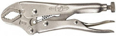 Irwin - 7" OAL Curved Jaw Locking Pliers - 3/4" Jaw Width, 1-7/8" Jaw Depth, 1-5/8" Jaw Opening, Standard Handle - USA Tool & Supply