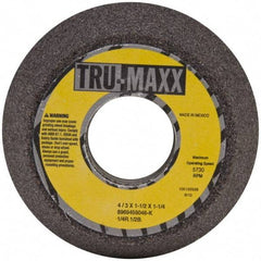 Tru-Maxx - 4" Diam, 1-1/4" Hole Size, 1-1/2" Overall Thickness, 46 Grit, Type 11 Tool & Cutter Grinding Wheel - Coarse Grade, Aluminum Oxide, K Hardness, 5,730 RPM - USA Tool & Supply