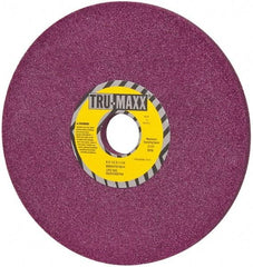 Tru-Maxx - 8" Diam x 1-1/4" Hole x 1/2" Thick, H Hardness, 46 Grit Surface Grinding Wheel - Aluminum Oxide, Type 1, Coarse Grade, 3,105 Max RPM, No Recess - USA Tool & Supply