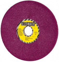 Tru-Maxx - 8" Diam x 1-1/4" Hole x 1/2" Thick, G Hardness, 60 Grit Surface Grinding Wheel - Aluminum Oxide, Type 1, Coarse Grade, 3,600 Max RPM, No Recess - USA Tool & Supply