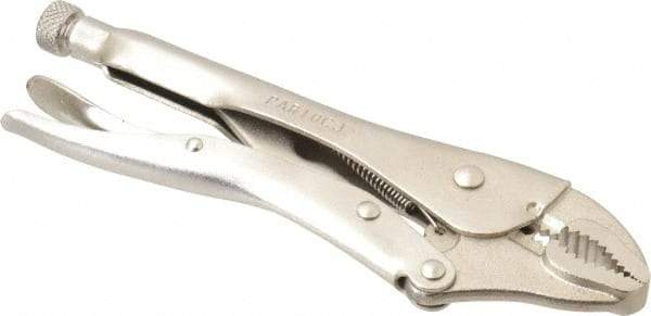 Paramount - 10" OAL Curved Jaw Locking Pliers - 1-7/8" Jaw Opening, Standard Handle - USA Tool & Supply