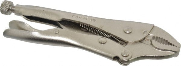 Paramount - 7" OAL Curved Jaw Locking Pliers - USA Tool & Supply