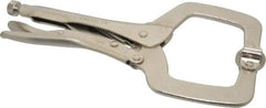 Paramount - 11" OAL C-Clamp Locking Pliers - 2-5/8" Jaw Depth, 3-3/8" Jaw Opening, Standard Handle - USA Tool & Supply