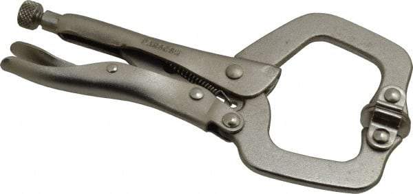 Paramount - 6" OAL C-Clamp Locking Pliers - 1-1/2" Jaw Depth, 2" Jaw Opening, Standard Handle - USA Tool & Supply