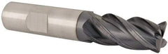 Value Collection - 5/8", 1-1/4" LOC, 5/8" Shank Diam, 3-1/2" OAL, 4 Flute, Solid Carbide Square End Mill - Single End, AlTiN Finish, Spiral Flute, Variable° Helix, Right Hand Cut, Right Hand Flute - USA Tool & Supply