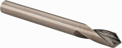 Accupro - 1/4" Body Diam, 90°, 2-1/2" OAL, Solid Carbide Spotting Drill - USA Tool & Supply