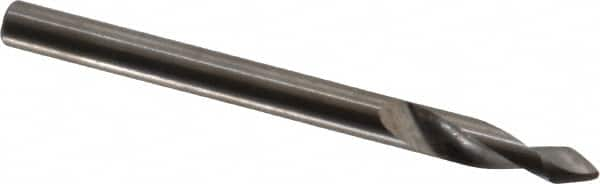 Accupro - 3mm Body Diam, 60°, 38mm OAL, Solid Carbide Spotting Drill - USA Tool & Supply