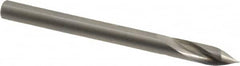 Accupro - 4mm Body Diam, 60°, 51mm OAL, Solid Carbide Spotting Drill - USA Tool & Supply