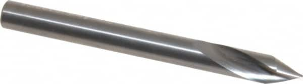 Accupro - 6mm Body Diam, 60°, 63mm OAL, Solid Carbide Spotting Drill - USA Tool & Supply