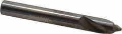 Accupro - 8mm Body Diam, 90°, 63mm OAL, Solid Carbide Spotting Drill - USA Tool & Supply