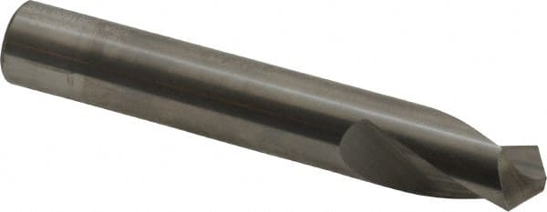 Accupro - 12mm Body Diam, 120°, 76mm OAL, Solid Carbide Spotting Drill - USA Tool & Supply