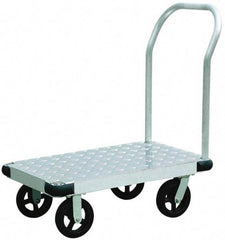 Value Collection - 2,000 Lb Capacity Aluminum Platform Truck - Aluminum Deck, 24" OAW - USA Tool & Supply