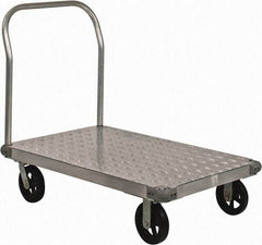 Value Collection - 2,000 Lb Capacity Aluminum Platform Truck - Aluminum Deck, 30" OAW - USA Tool & Supply