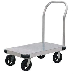 Value Collection - 2,000 Lb Capacity Aluminum Platform Truck - Aluminum Deck, 24" OAW - USA Tool & Supply