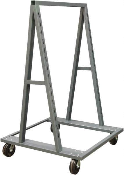 Durham - 2,500 Lb Capacity, Steel Adjust-A-Tray Truck - 38" Long x 40" Wide x 64" High - USA Tool & Supply