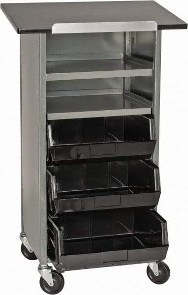 Lockwood Mfg. - 24 Inches Wide x 44 Inches High x 16 Inches Deep Portable Multi-Task Stand - Without Door - USA Tool & Supply