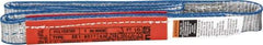 Lift-All - 3' Long x 1" Wide, 1,600 Lb Vertical Capacity, 1 Ply, Polyester Web Sling - 1,250 Lb Choker Capacity - USA Tool & Supply