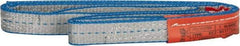 Lift-All - 3' Long x 1" Wide, 3,200 Lb Vertical Capacity, 2 Ply, Polyester Web Sling - 2,500 Lb Choker Capacity - USA Tool & Supply