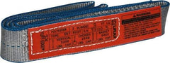 Lift-All - 3' Long x 2" Wide, 3,200 Lb Vertical Capacity, 1 Ply, Polyester Web Sling - 2,500 Lb Choker Capacity - USA Tool & Supply