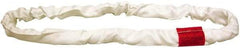 Lift-All - 9' Long x 2-1/8" Wide, Polyester Web Sling - 13,400 Lb Choker Capacity, 1-3/8" Diam Chain, White - USA Tool & Supply