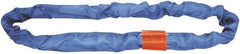 Lift-All - 7' Long x 2-5/8" Wide, Polyester Web Sling - 17,000 Lb Choker Capacity, 1-3/4" Diam Chain, Blue - USA Tool & Supply