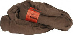 Lift-All - 8' Long x 4" Wide, 53,000 Lb Vertical Capacity, Polyester Web Sling - 42,400 Lb Choker Capacity, 2-3/4" Diam Chain, Brown - USA Tool & Supply