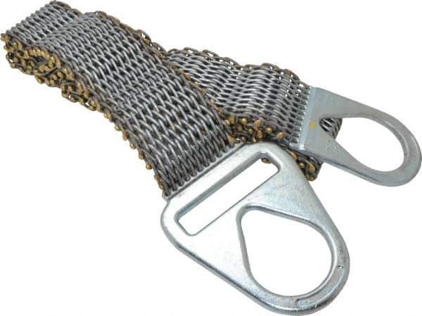 Lift-All - 8' Long x 4" Wide, 4,800 Lb Vertical Capacity, Steel Web Sling - 4,800 Lb Choker Capacity - USA Tool & Supply