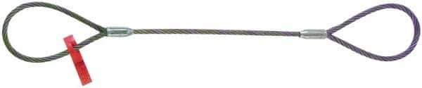 Lift-All - 4' Long, 3,086 Lb Vertical Capacity, Carbon Steel Web Sling - 2,425 Lb Choker Capacity, 3/8" Diam Chain - USA Tool & Supply
