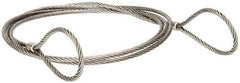 Lift-All - 10' Long, 1,433 Lb Vertical Capacity, Carbon Steel Web Sling - 1,058 Lb Choker Capacity, 1/4" Diam Chain - USA Tool & Supply