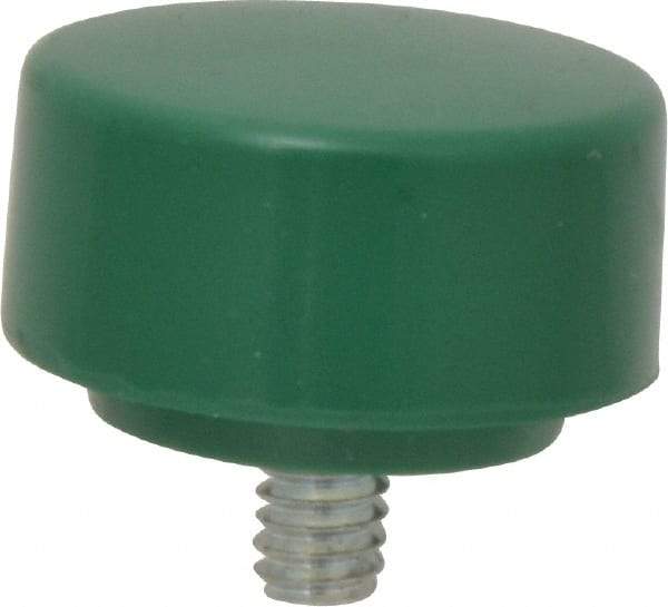 NUPLA - 1-1/4" Face Diam, Grade Tough, Green Soft Face Hammer Tip - 0.4 oz Head, Plastic - USA Tool & Supply