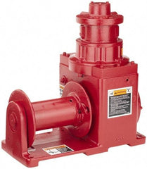 THERN - 2,000 Lbs. Cable Limit Pneumatic Dura-Hoist Winch - 50 Ft. Cable Long - USA Tool & Supply