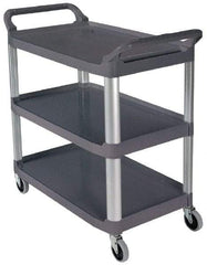 Rubbermaid - 300 Lb Capacity, 20" Wide x 40-5/8" Long x 37-13/16" High Standard Utility Cart - 3 Shelf, Plastic - USA Tool & Supply