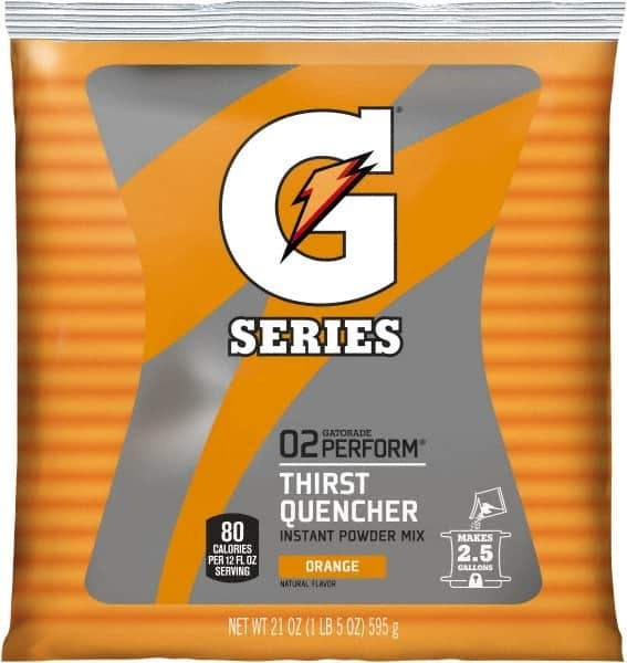 Gatorade - 21 oz Pack Orange Activity Drink - Powdered, Yields 2.5 Gal - USA Tool & Supply