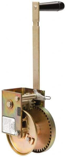 THERN - 1000/300 Lbs. Load Limit Marine Spur Gear Winch - 1,000 Lbs. Line Pull Capacity, 55 Lbs. Force to Lift 1,000 Pounds, 3/16 inch Cable Diameter - USA Tool & Supply