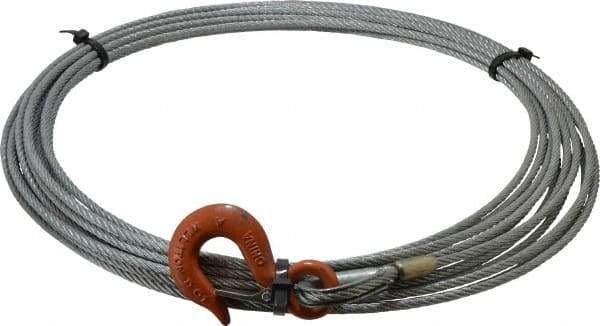 Lift-All - 1/4" Diameter x 50' Length Winch Cable - USA Tool & Supply