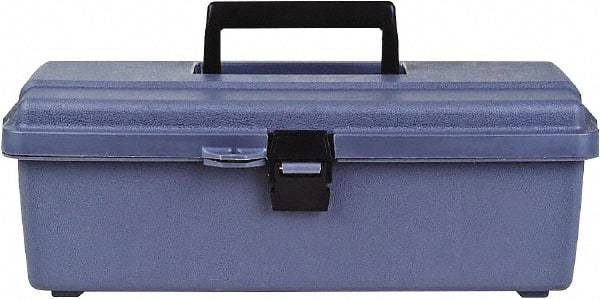 Flambeau - 1 Compartment 1 Tray Utility Tool Box - 13" Wide x 5-3/8" Deep x 4-3/4" High, Copolymer Resin, Gray - USA Tool & Supply